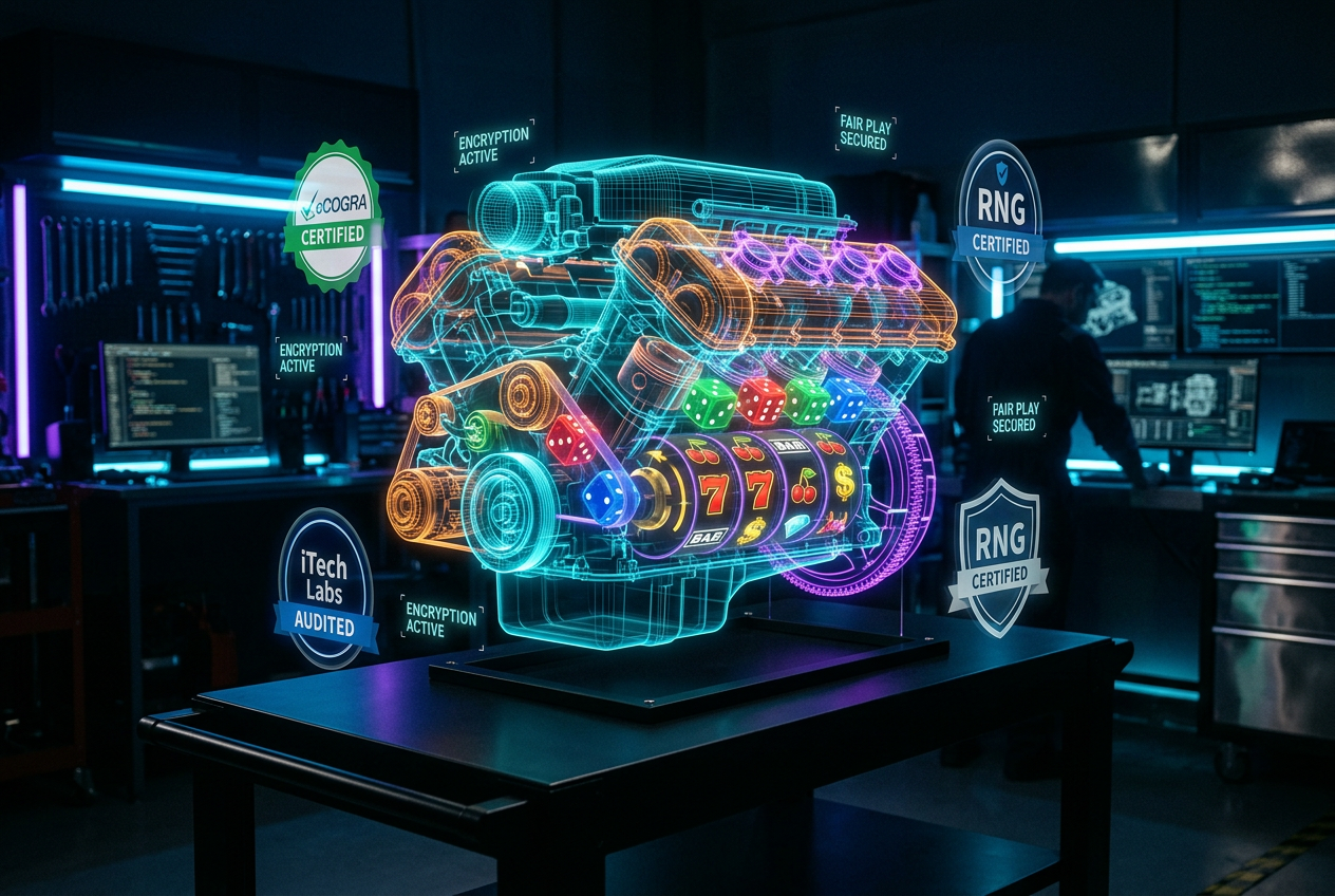 Holograficzny silnik kasyna z certyfikatami bezpieczeństwa